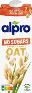Fles Alpro ongezoete haverdrink zonder toegevoegde suikers