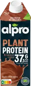 Fles Alpro eiwitrijke chocoladesojadrink