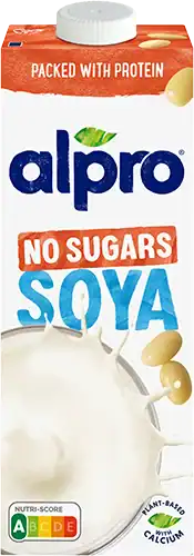 Fles Alpro ongezoete sojadrink zonder toegevoegde suikers