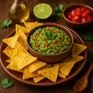 Guacamole met tortillachips