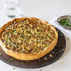 Hartige vegan quiche met groenten