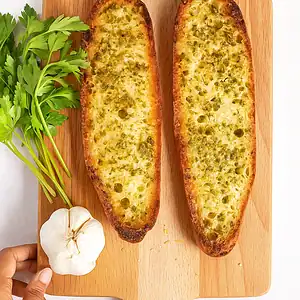 Plantaardige bijgerechten & basisrecepten 7 Stuk knoflookbrood met peterselie