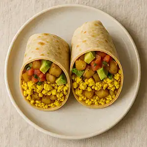 Ontbijtburrito 5 Ontbijtburrito met tofu