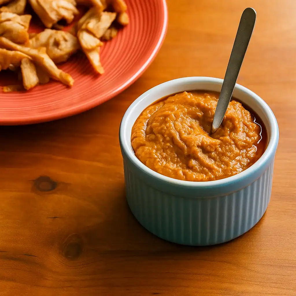 Kom vegan pindasaus met pinda’s