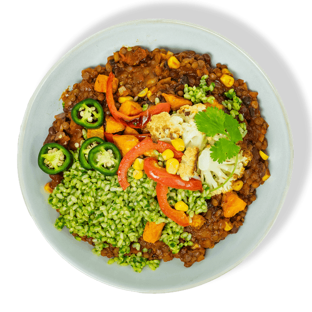Plantaardige chili met bonen