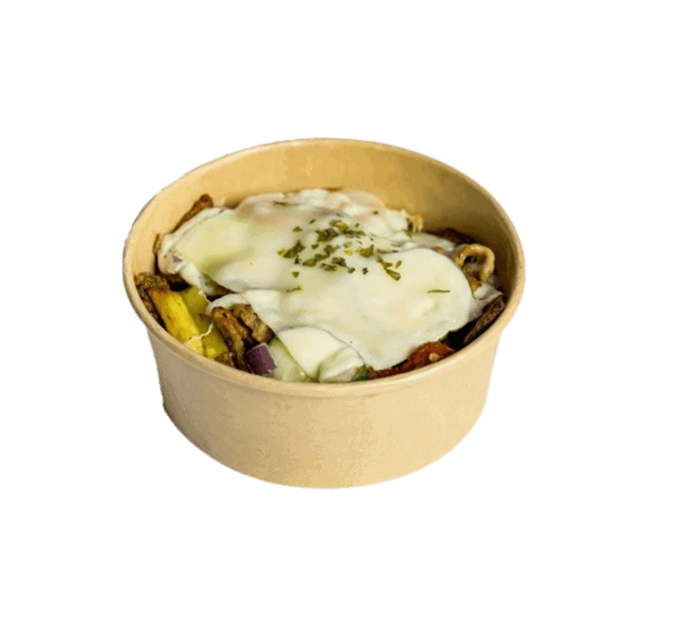 Vegan kapsalon met shoarma