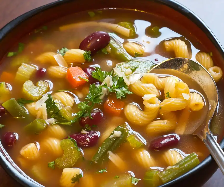 Klassieke minestrone met pasta